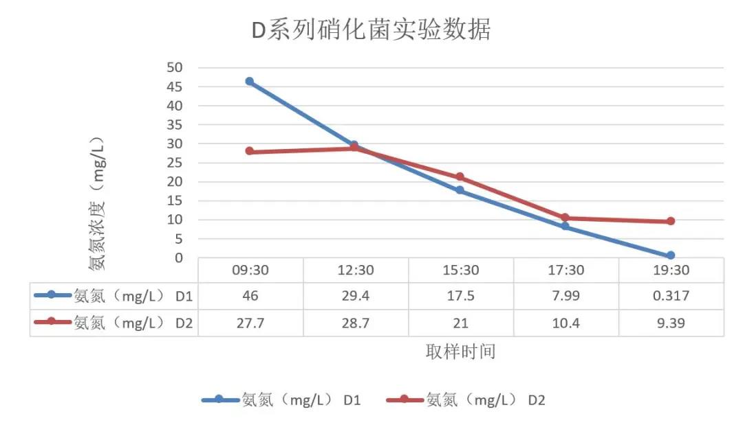 硝化菌种实验数据