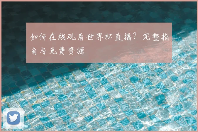 如何在线观看世界杯直播？完整指南与免费资源
